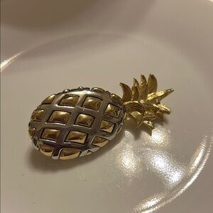 Gold and Silver Pineapple Brooch